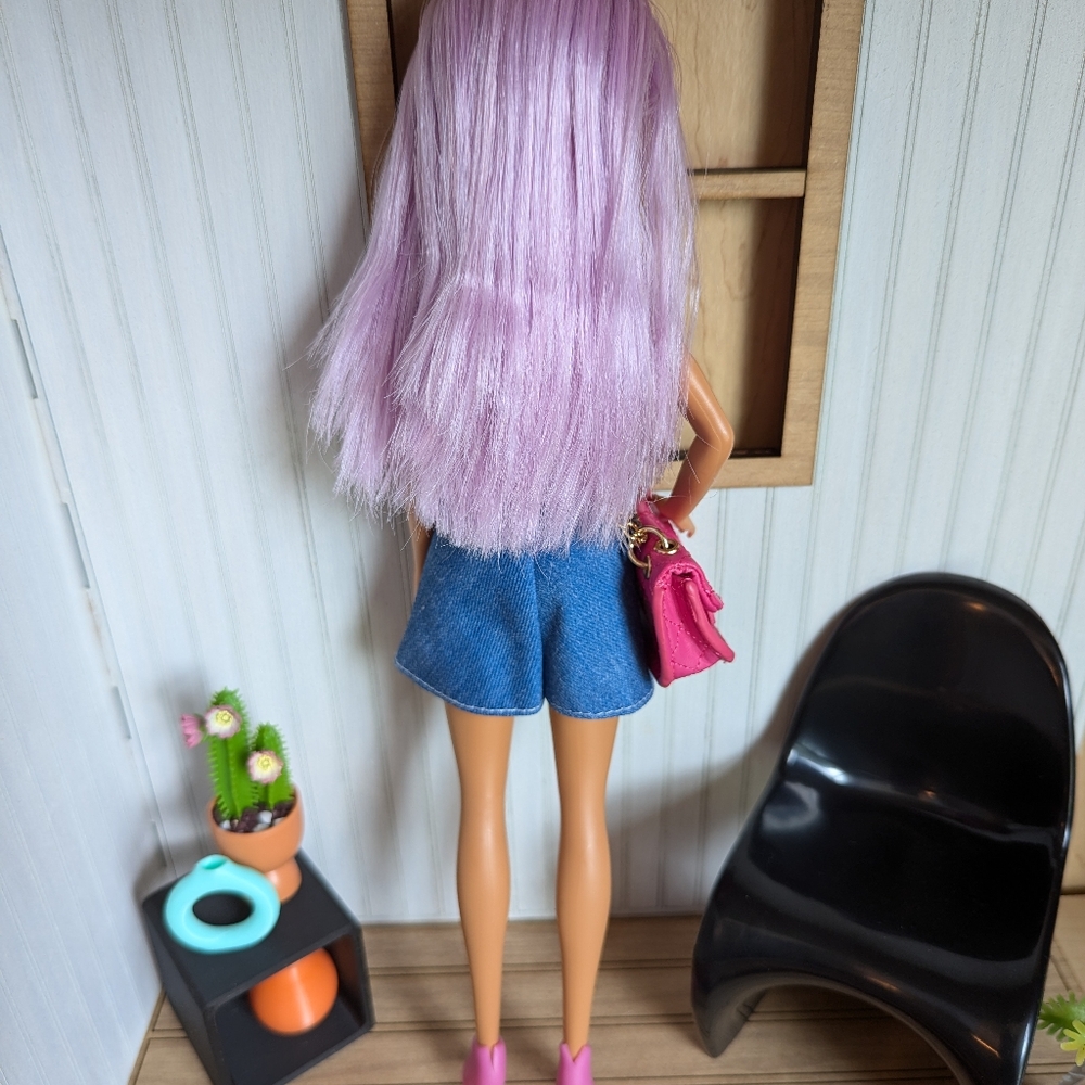 Barbie Purple Hair Restyled - Picture 5 of 5